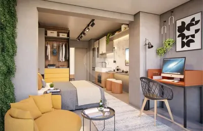 Studio de 22m² super novo no contrapiso localizado no brooklin