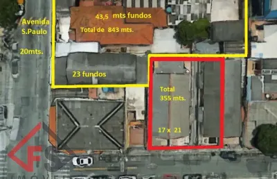 Terreno à venda na Avenida São Paulo, Cidade Brasil, Guarulhos