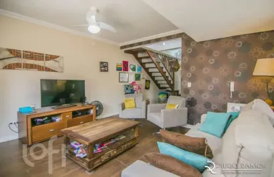 Casa em condomínio fechado com 3 quartos à venda na rua padre joão batista reus, 2748, camaquã, porto alegre, 124 m2 por r$ 657.000