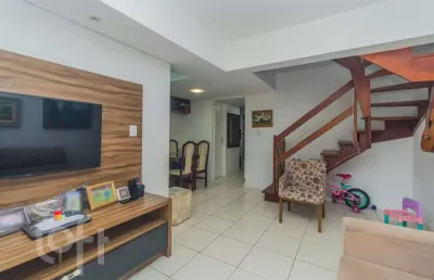 Casa em condomínio fechado com 3 quartos à venda na rua são sebastião do cai, 119, camaquã, porto alegre, 118 m2 por r$ 410.000