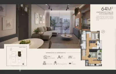 Apartamento com 2 quartos à venda na rua ferreira viana, 627, petrópolis, porto alegre, 64 m2 por r$ 850.000