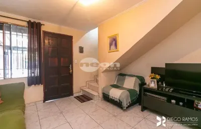 Casa em condomínio fechado com 2 quartos à venda na rua orlando silva, 36, vila camilópolis, santo andré, 120 m2 por r$ 393.000