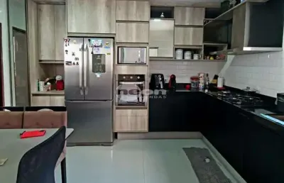 Casa em condomínio fechado com 3 quartos à venda na avenida marginal córrego taióca, 3281, jardim las vegas, santo andré, 125 m2 por r$ 640.000