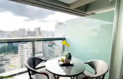 Apartamento com 1 quarto à venda na rua aurora, 877, república, são paulo, 29 m2 por r$ 470.000