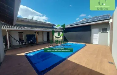 Casa com 03 dormitórios, 500m no condomínio fechado shangri-lá/atibaia-sp