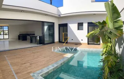 Casa assobradada, 3 suítes, piscina, ótima localização, cond, gran reserve, indaiatuba  sp
