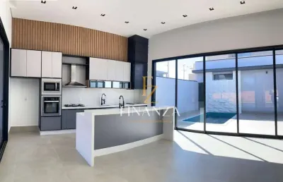Casa nova, térrea, 3 suítes, piscina, energia fotovoltaica, ótima localização, cond, gran reserve, indaiatuba  sp