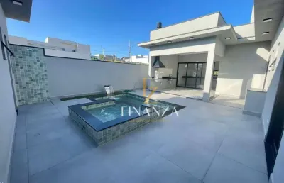 Casa térrea nova com 3 suítes, ótimo acabamento, condomínio milano, indaiatuba - sp