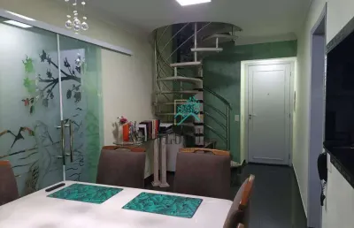 Cobertura à venda, 103 m² por r$ 698.000,00 - casa branca - santo andré/sp