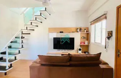Cobertura com 3 dormitórios 1 suíte à venda, 88 m² por r$ 430. - vila tibiriçá - santo andré/sp