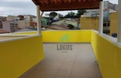 Cobertura com 2 dormitórios à venda, 100 m² por r$ 480.000,00 - vila camilópolis - santo andré/sp
