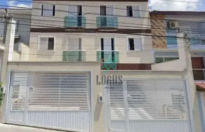Cobertura com ótima disposição de 110m², composto por 2 dormitórios, à venda por r$570.000 - vila scarpelli, santo andré/sp