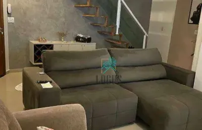 Cobertura com 2 dormitórios à venda, 108 m² por r$ 670.000,00 - vila valparaíso - santo andré/sp