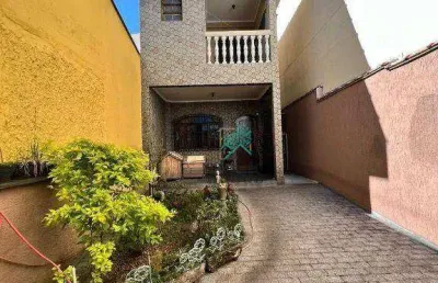 Sobrado com 3 dormitórios à venda, 178 m² por r$ 790.000,00 - vila tibiriçá - santo andré/sp