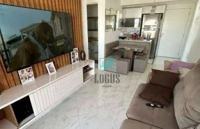 Apartamento com ótima disposição, 57m² composto por 2 dormitórios 1 suíte, à venda por r$ 418.000 - curuçá, santo andré/sp