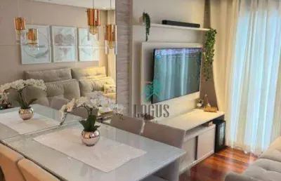 Apartamento com ótima disposição, 51m² com 2 quartos, à venda por r$ 370.000 - príncipe de gales, santo andré/sp