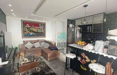 Apartamento impecável no condomínio levita com 47m² composto por 2 dormitórios, à venda por r$ 368.000 - centro, diadema/sp