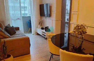 Apartamento impecável com 56m² composto por 2 quartos, á venda por r$ 360.000 - rudge ramos, sbc/sp