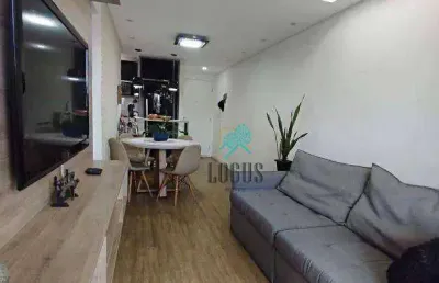 Apartamento impecável condomínio ideale demarchi, com ótima disposição 54m² composto por 2 dormitórios, à venda por r$ 392.000 - demarchi, sbc/sp