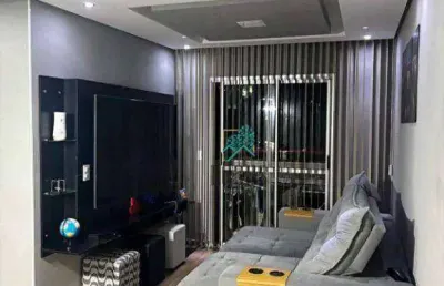 Apartamento impecável com 55m², composto por 2 dormitórios, à venda por r$ 285.000 - jardim do estádio, santo andré/sp