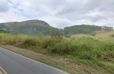 Terreno em aclive com vista panorâmica na estrada união indústria, joazal usina 4