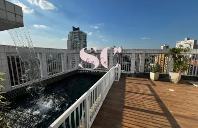 Cobertura triplex 380 m² de sofisticação, vista livre e piscina na ponta da praia – santos/sp
