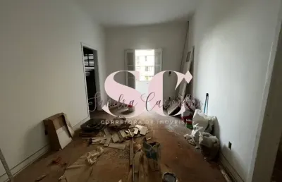 Apartamento em reforma – 2 dormitórios – frente mar – embaré, santos/sp