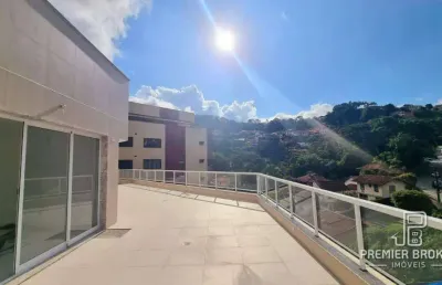 Cobertura à venda, 190 m² por r$ 1.000.000,00 - agriões - teresópolis/rj
