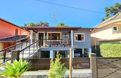 Casa com 3 dormitórios à venda, 249 m² por r$ 1.280.000,00 - cascata do imbuí - teresópolis/rj