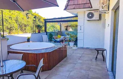 Cobertura à venda, 227 m² por r$ 1.940.000,00 - várzea - teresópolis/rj