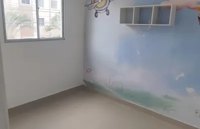 Apartamento 2/4 semi mobiliado no condomínio parque fonte das aguas