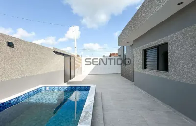 Casa nova a 500 metros da praia no cibratel ii - itanhaém