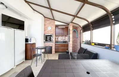 Cobertura 3 quartos (sendo 1 suíte ) e 2 vagas - centro
