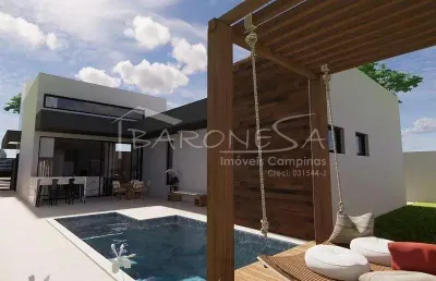 Casa em condomínio fechado com 3 quartos à venda na estrada municipal pln-360, parque brasil 500, paulínia, 192 m2 por r$ 1.690.000