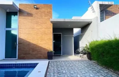 Casa para venda em eusébio, encantada, 3 dormitórios, 1 suíte, 3 banheiros, 3 vagas