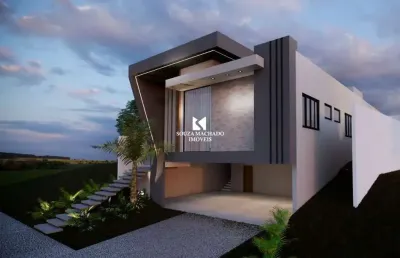 Casa em condomínio fechado com 4 quartos à venda no alphaville, vespasiano , 311 m2 por r$ 2.900.000