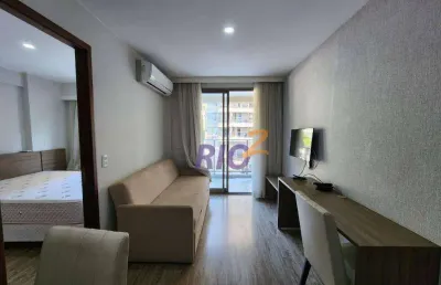 Flat com 1 dormitório para alugar, 50 m² por r$ 2.800,00/mês - camorim - rio de janeiro/rj