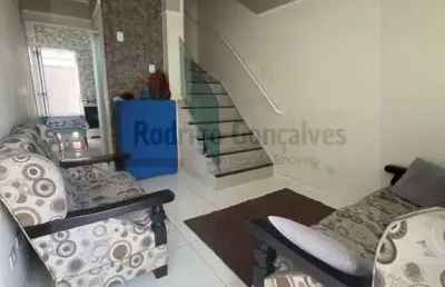 Sobrado para venda em praia grande, maracanã, 2 dormitórios, 2 banheiros, 1 vaga