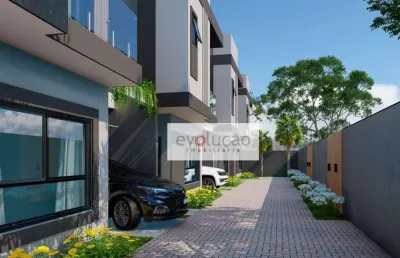 Lindo sobrado novo em condominio no boqueirão - moderno