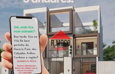 Sobrado com 3 quartos sendo 01 suíte à venda, 129 m² por r$ 820.000 - vila ré - são paulo/sp