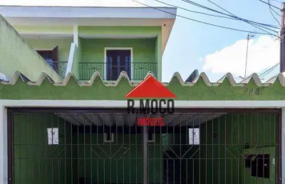 Sobrado com 3 dormitórios sendo 1 suíte e 2 vagas, à venda, 183 m² por r$ 850.000 - cidade patriarca - são paulo/sp