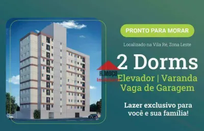 Apartamento com 2 dormitórios à venda, 38 m² por r$ 249.000,00 - vila ré - são paulo/sp