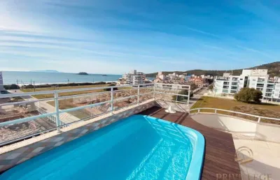 Cobertura com 4 dormitórios à venda, 248 m² por r$ 3.300.000,00 - praia de palmas - governador celso ramos/sc