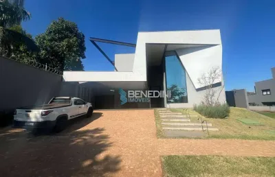 Casa sobrado de 488m² em construção com 04 suítes à venda em condomínio - jardim olhos d`água