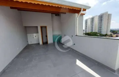 Cobertura com 2 dormitórios à venda, 114 m² por r$ 579.999,99 - vila valparaíso - santo andré/sp