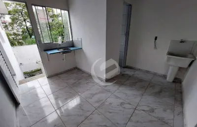Kitnet com 1 dormitório para alugar, 25 m² por r$ 1.150,00/mês - jardim bom pastor - santo andré/sp