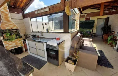 Cobertura com 3 dormitórios à venda, 132 m² por r$ 490.000,00 - vila helena - santo andré/sp
