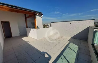 Cobertura à venda, 86 m² por r$ 450.000,00 - vila scarpelli - santo andré/sp