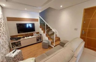 Sobrado à venda, 116 m² por r$ 350.000,00 - jardim santo andré - santo andré/sp