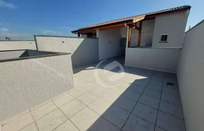 Cobertura à venda, 82 m² por r$ 430.000,00 - vila scarpelli - santo andré/sp
